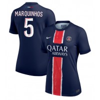 Fotballdrakt Dame Paris Saint-Germain Marquinhos #5 Hjemmedrakt 2024-25 Kortermet